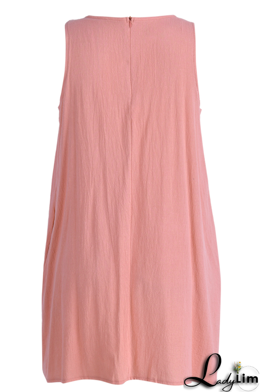 Yellow Casual Solid Patchwork O Neck Straight Dresses