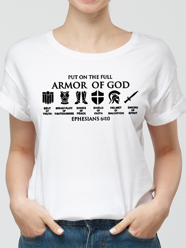 Put On The Full Armor Of God Crew Neck Women's T-shirt