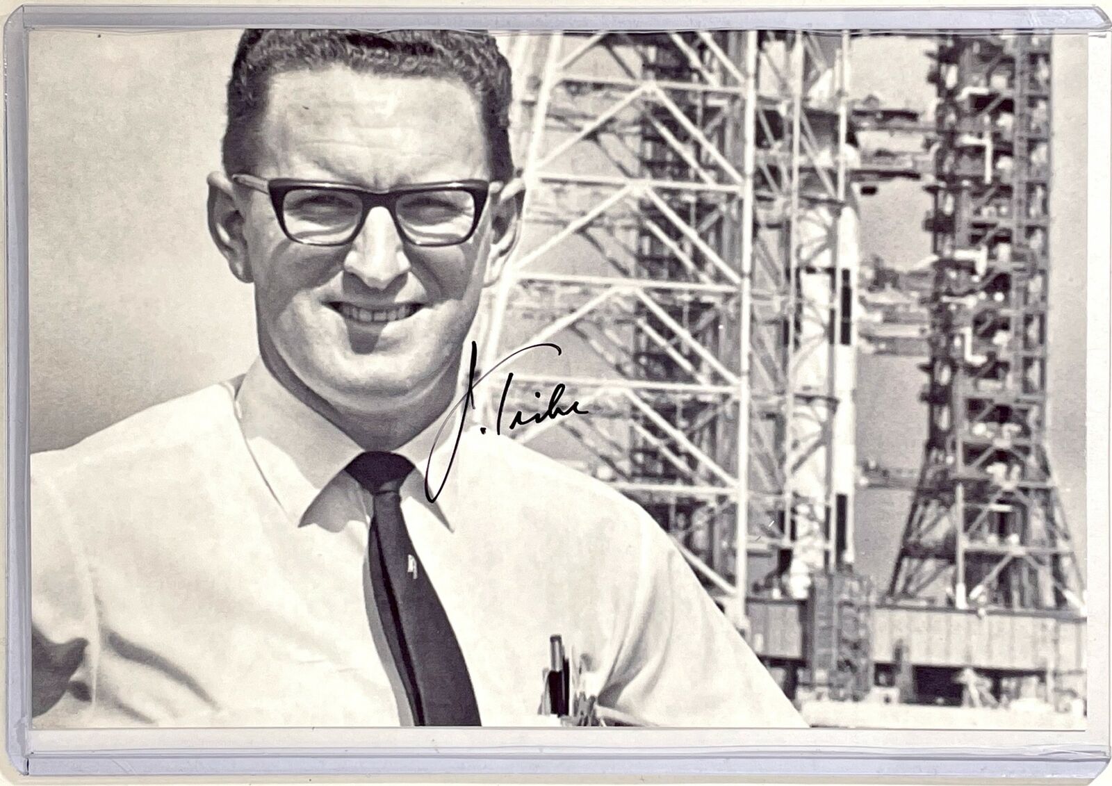 John Tribe Signed 4x6 Photo Poster painting NASA Engineer Space Exploration Autogaph Auto