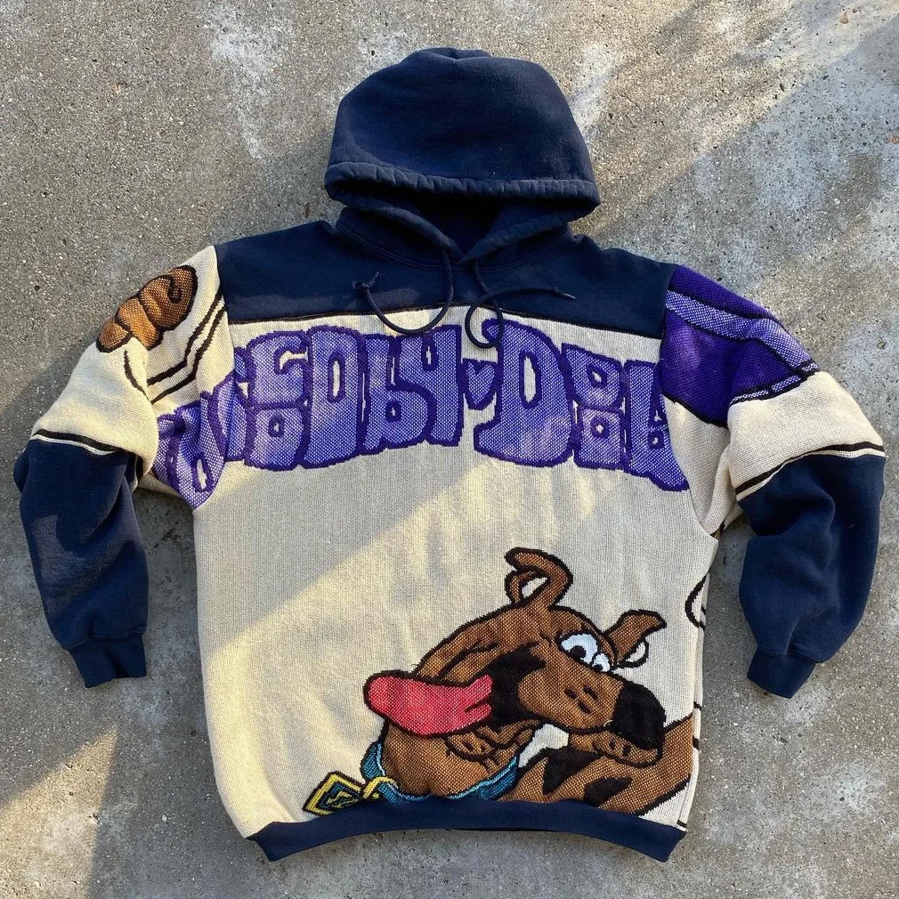 Casual Print Long Sleeve Hoodie