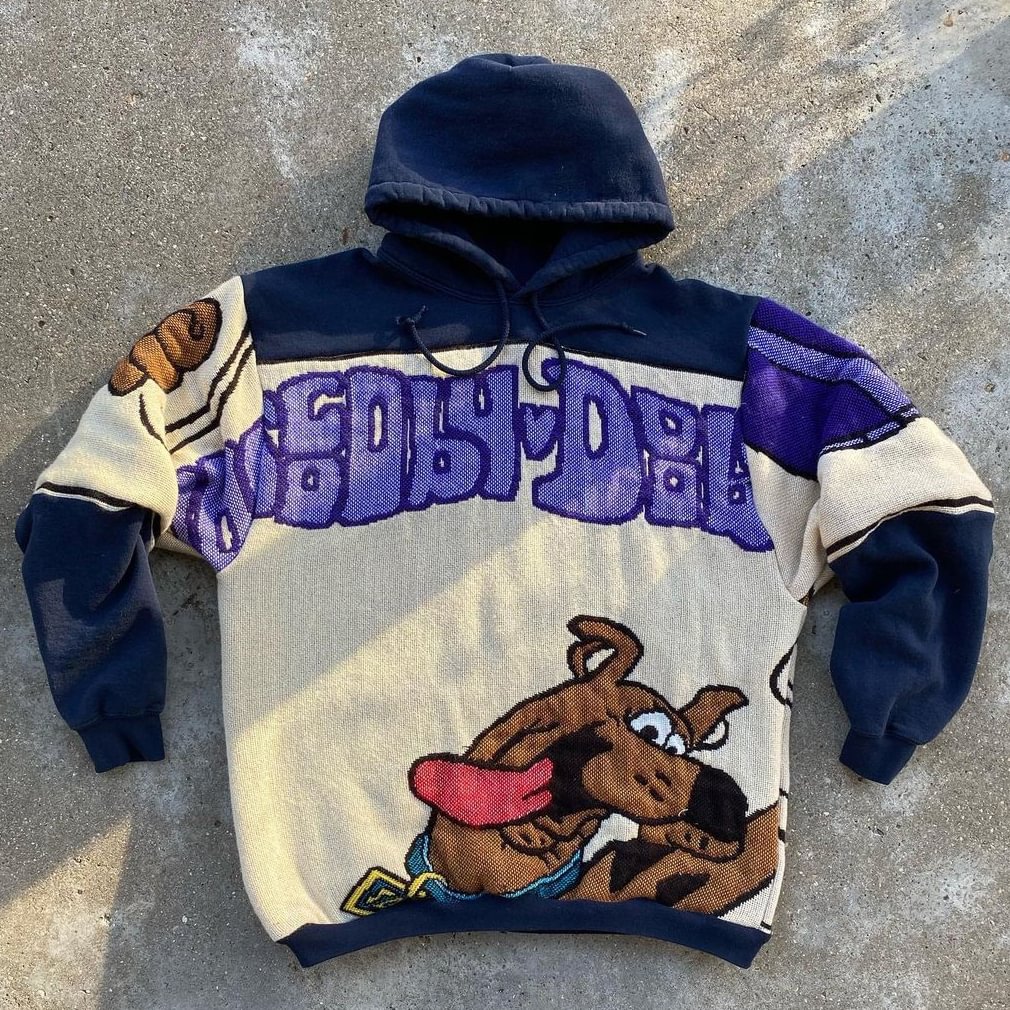 Casual Print Long Sleeve Hoodie