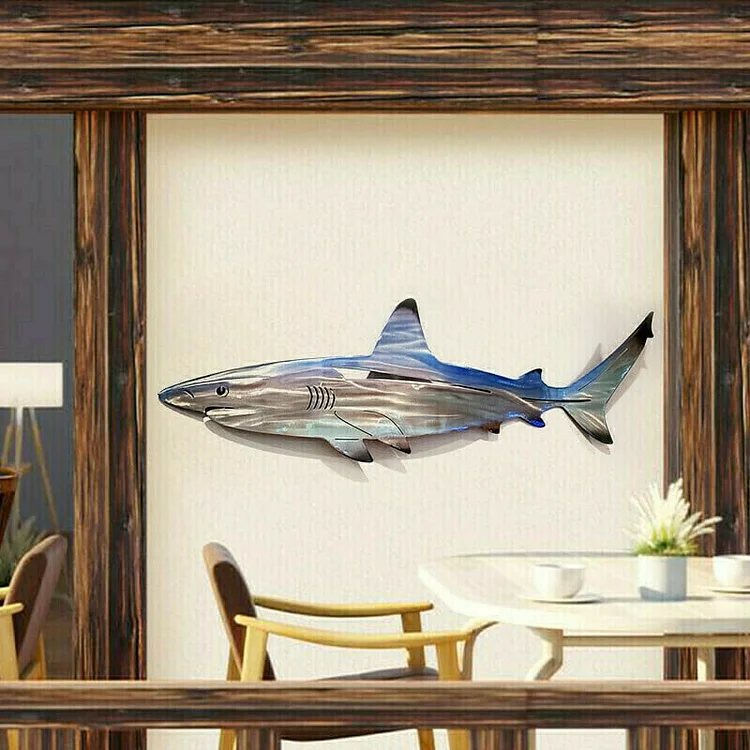 80% OFF - 🦈 Metal Shark Art Wall Decor
