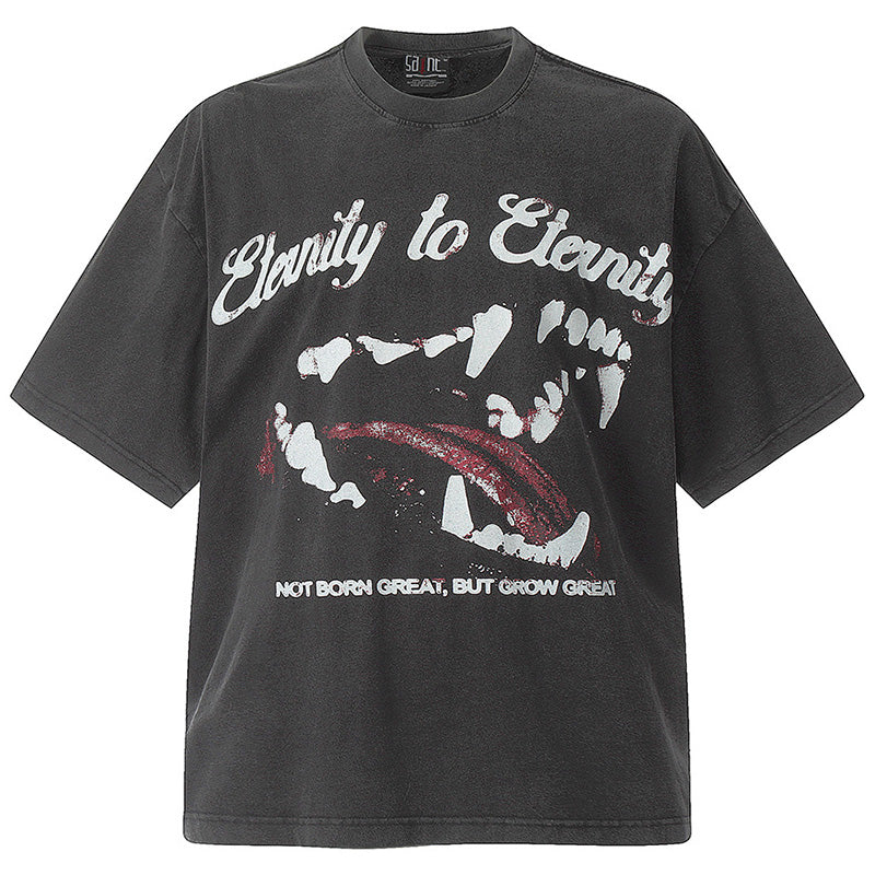 SAINT  Mouth of the Abysspattern print T-Shirts