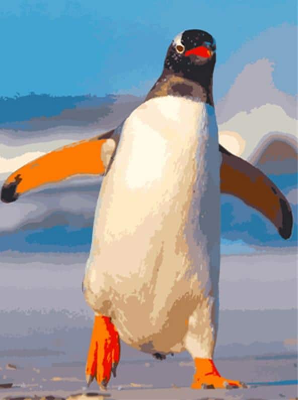 

Adorable Penguins – Paint By Numbers - 40*50CM, 501 Original