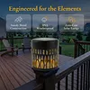 Solar Elegant Flower Wall Lights Waterproof Decorative Pathway Light 7-Color Changing Metal Projector Lamps for Backyards/Patio/Porch