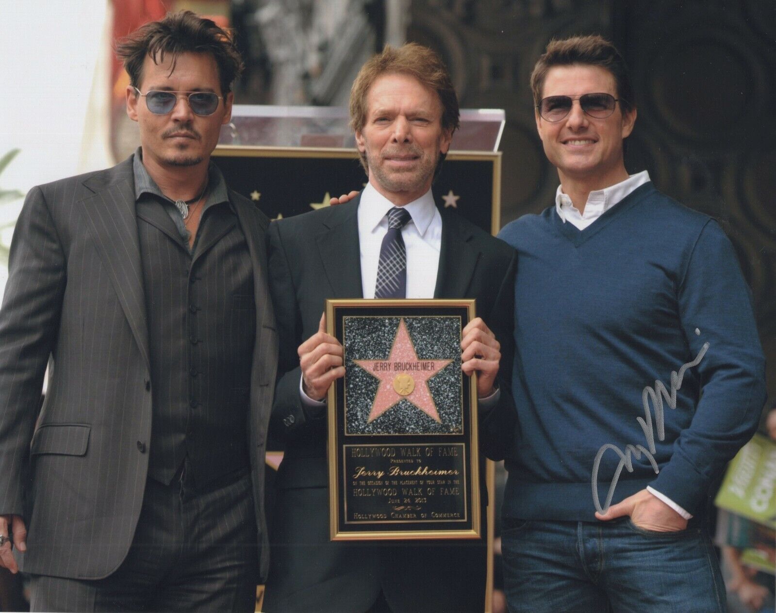 JERRY BRUCKHEIMER SIGNED AUTOGRAPH 8X10 Photo Poster painting HOLLYWOOD WALK OF FAME