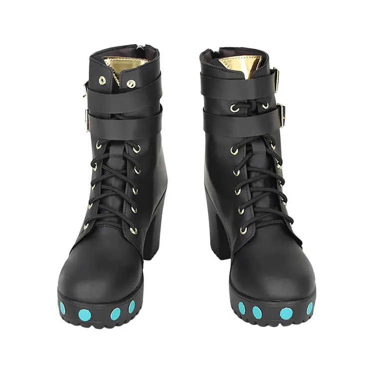 Zenless Zone Zero (2024) Nicole Demara Black Shoes Boots Cosplay Accessories Halloween Carnival Props