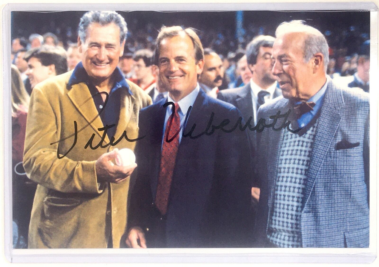 Pete Ueberroth Signed 4x6 Photo Poster painting Former MLB Commissioner Autograph Auto