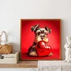 Diamond Painting-DIY Full Round Drill Heart And Dog
