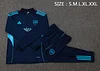 2025/2026 Arsenal Half-Pull Training Suit Royal Blue Football Shirt 1:1 Thai Quality