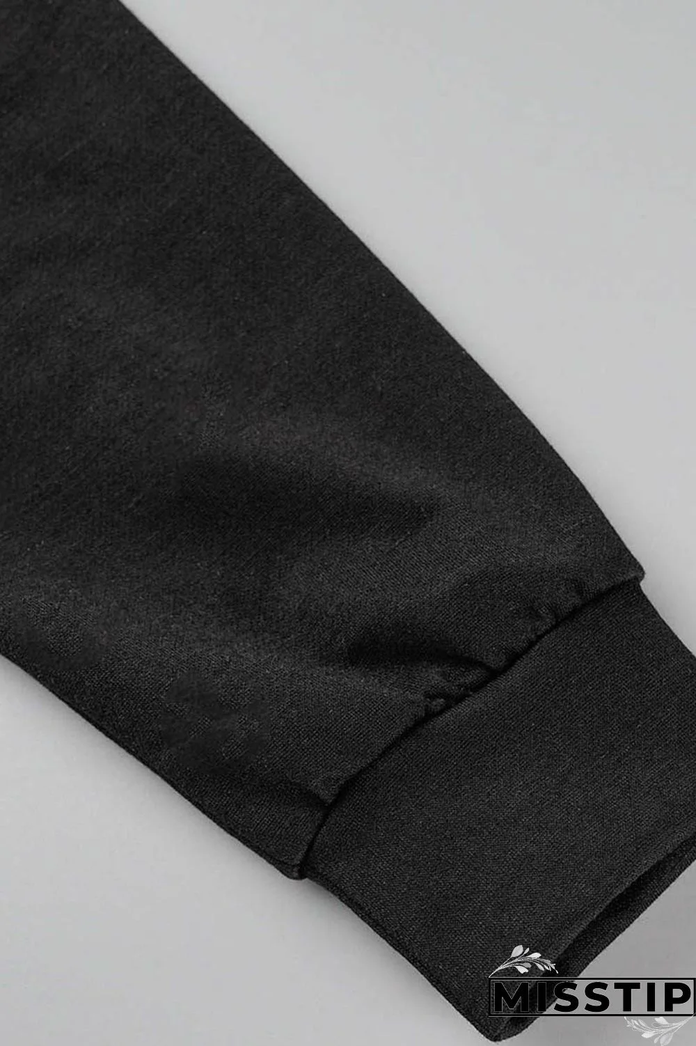 Blue Casual Letter Print Patchwork O Neck Long Sleeve Two Pieces