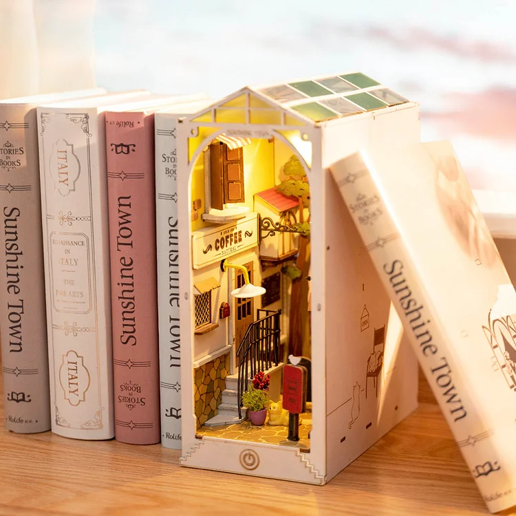 Rolife Bookstore DIY Book Nook Shelf Insert Kit TGB07