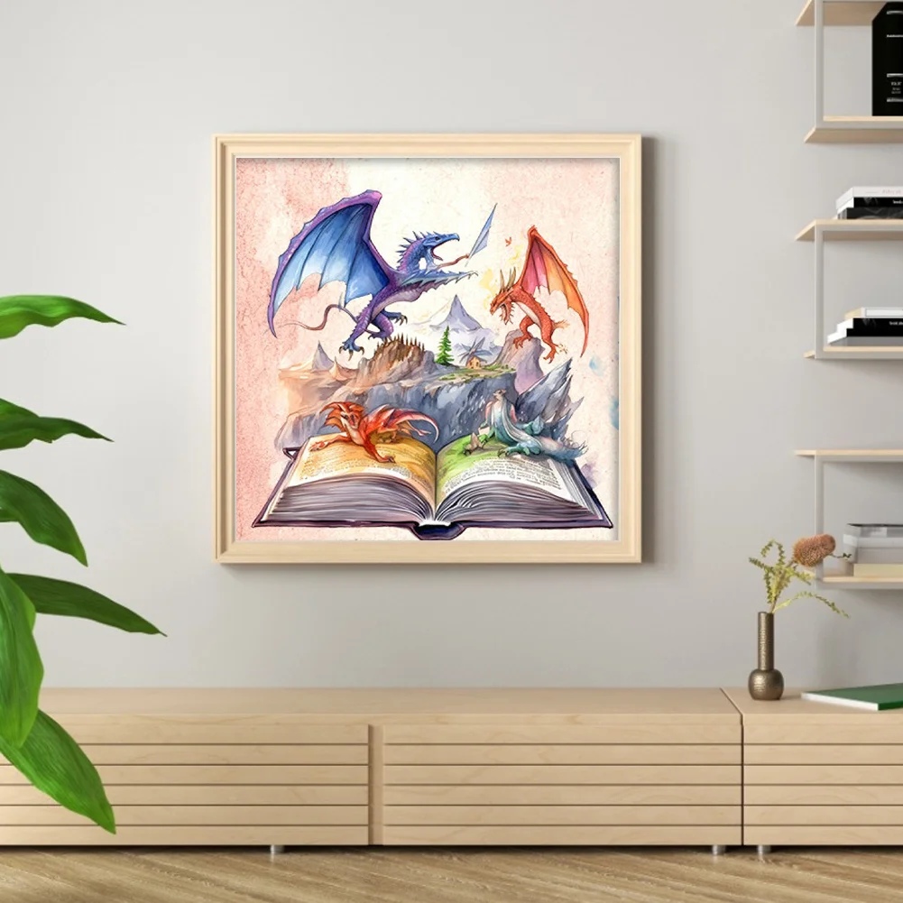 DIY Stamped Cross Stitch 11CT Full Embroidery 50*50cm - Magic Book