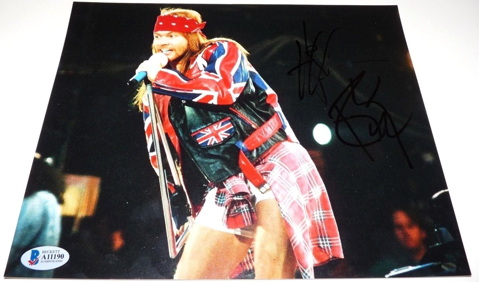 Axl Rose Guns & Roses Signed Autographed 8x10 Live Photo Poster painting PBAS Certified #5