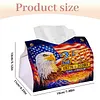 Diamond Painting 250th Anniversary Eagle Tissue Box for Kitchen Restaurant Bar Office Party