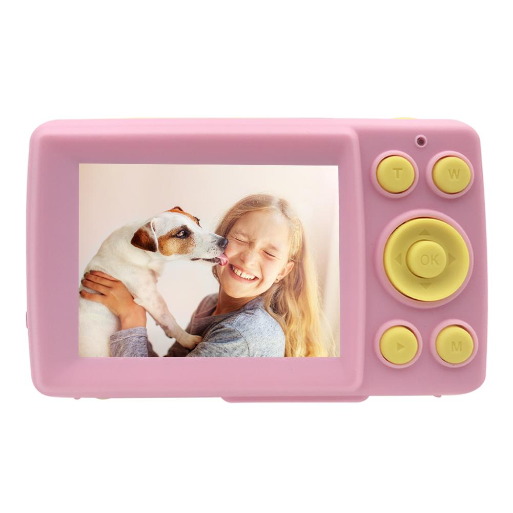 

2 inch 16 MP HD Screen Automatic Children Digital Camera w/ 32G Memory Card, Pink, 501 Original