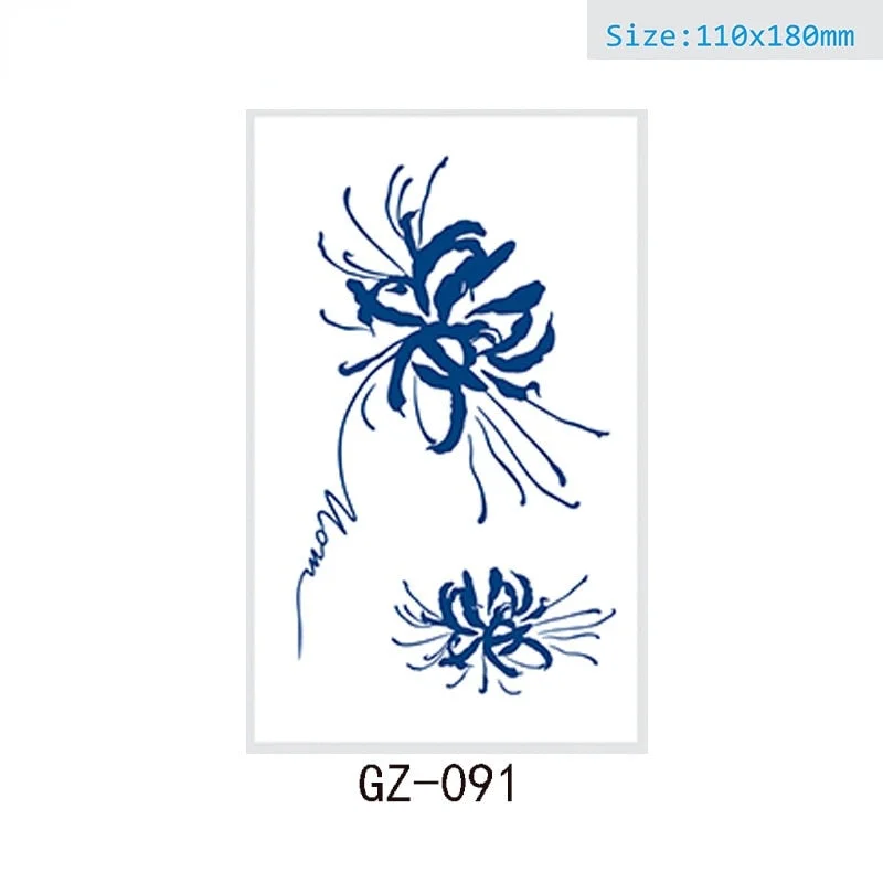 Net Red Herbal Juice Semi-permanent Waterproof Sweat-proof Tattoo Masking Scar Tattoo Sticker Herbal Juice Tattoo Sticker