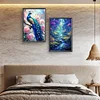 (US Local)2pack Paint By Numbers Kit On Canvas DIY Oil Art Animal Picture Wall Decor40x60cm