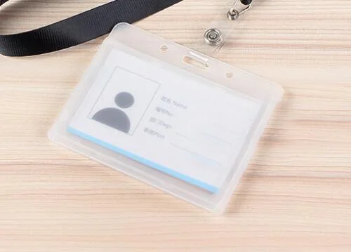 1pcs Waterproof Transparent Card Holder Plastic Card Id Badge Holders Case To Protect Credit Cards Card Protector Cardholder