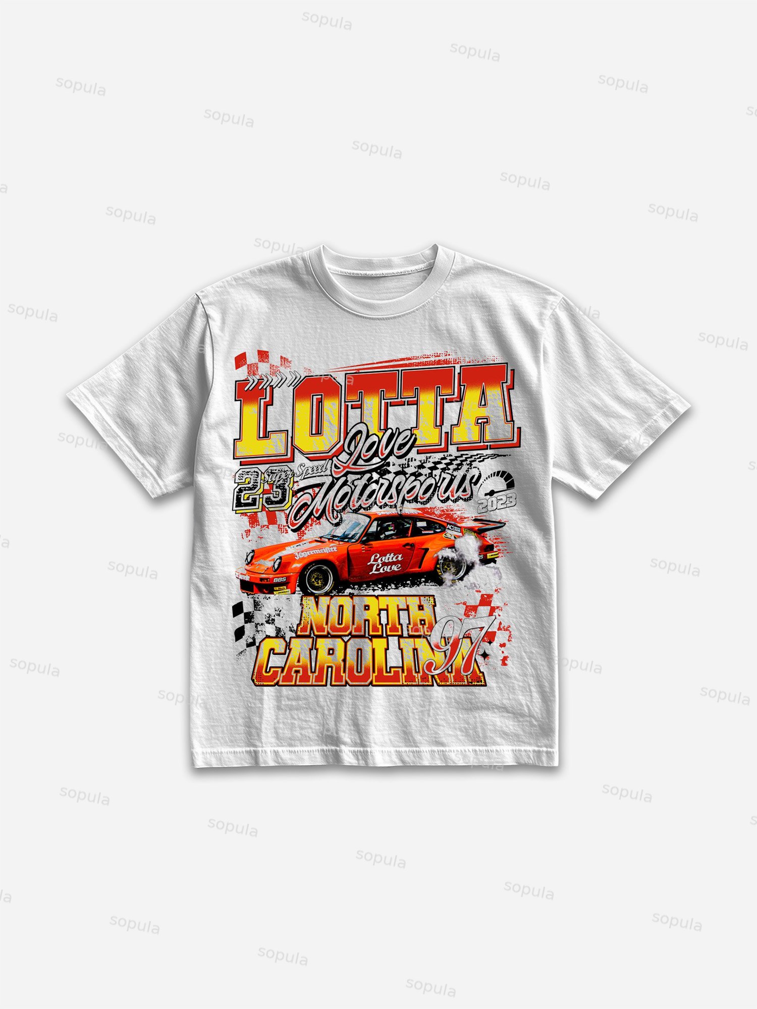 Lotta 23 Vintage Racing Graphic Cotton T-shirt - SOPULA