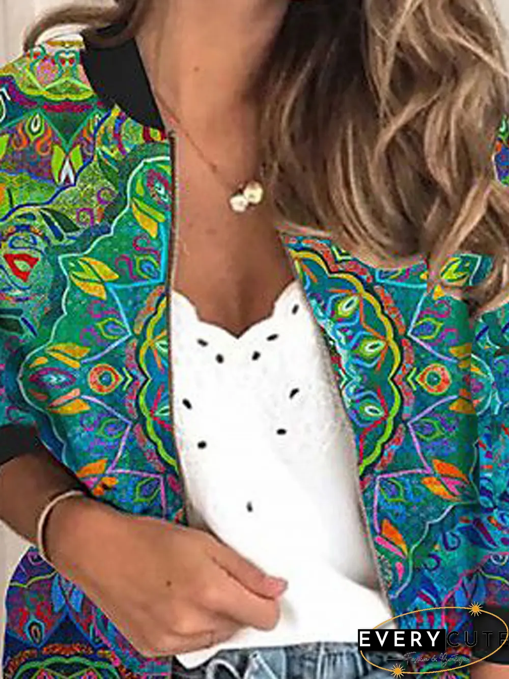 Ethnic Loose Jersey Other Coat