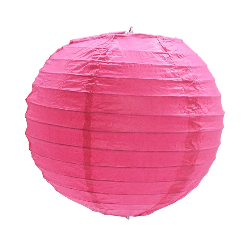 1Pc 4-12inch Round Chinese Paper Lanterns Hanging Lantern Ball for Wedding Birthday Party Decoration Supplies Baby Shower Favors