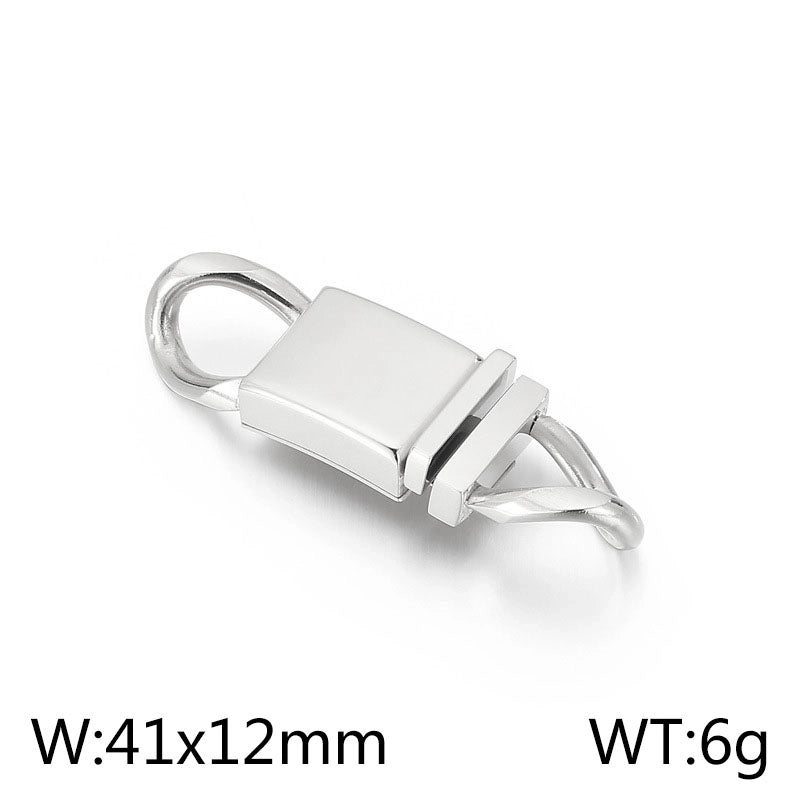 1 Piece Stainless Steel 18K Gold Plated Solid Color