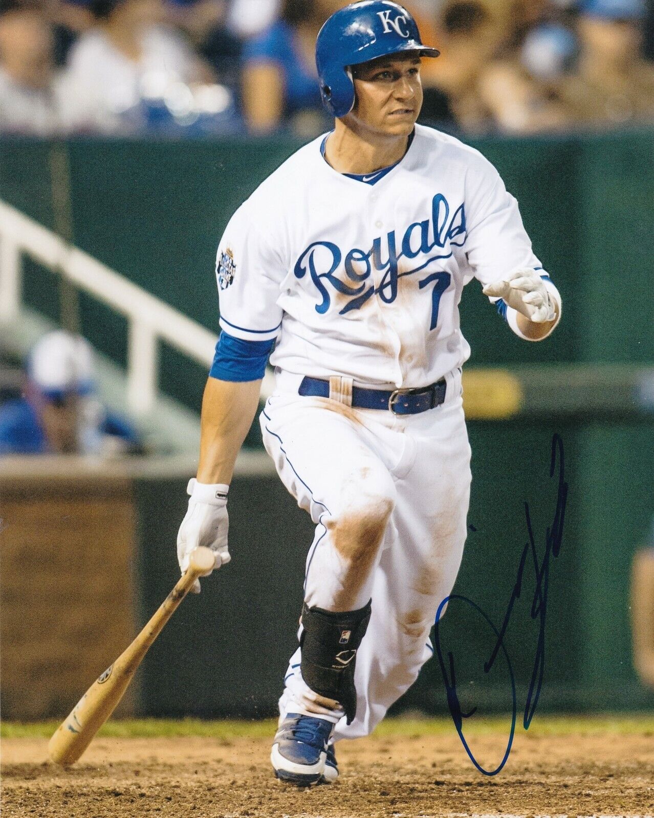 DAVID LOUGH KANSAS CITY ROYALS ACTION SIGNED 8x10