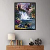 (5 Sizes) Forest Waterfall-Full Square Diamond Painting