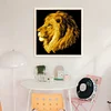 Lion - 9CT Partial Beaded Cross Stitch Kit(45x47cm)