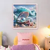 Beach Scenery Shells-11CT Stamped Cross Stitch 50*50cm/19.69*19.69in tapestrymarket