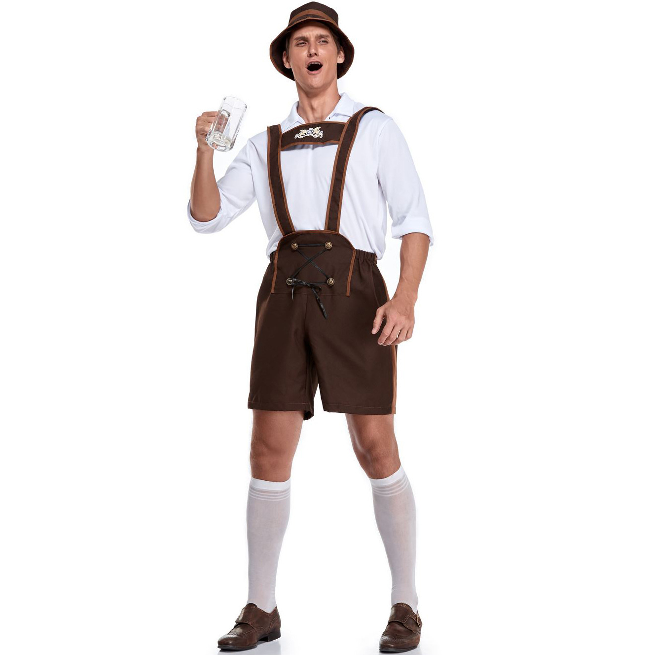 Oktoberfest Costume for Adult Men Plus Size Bavarian Costume Novameme