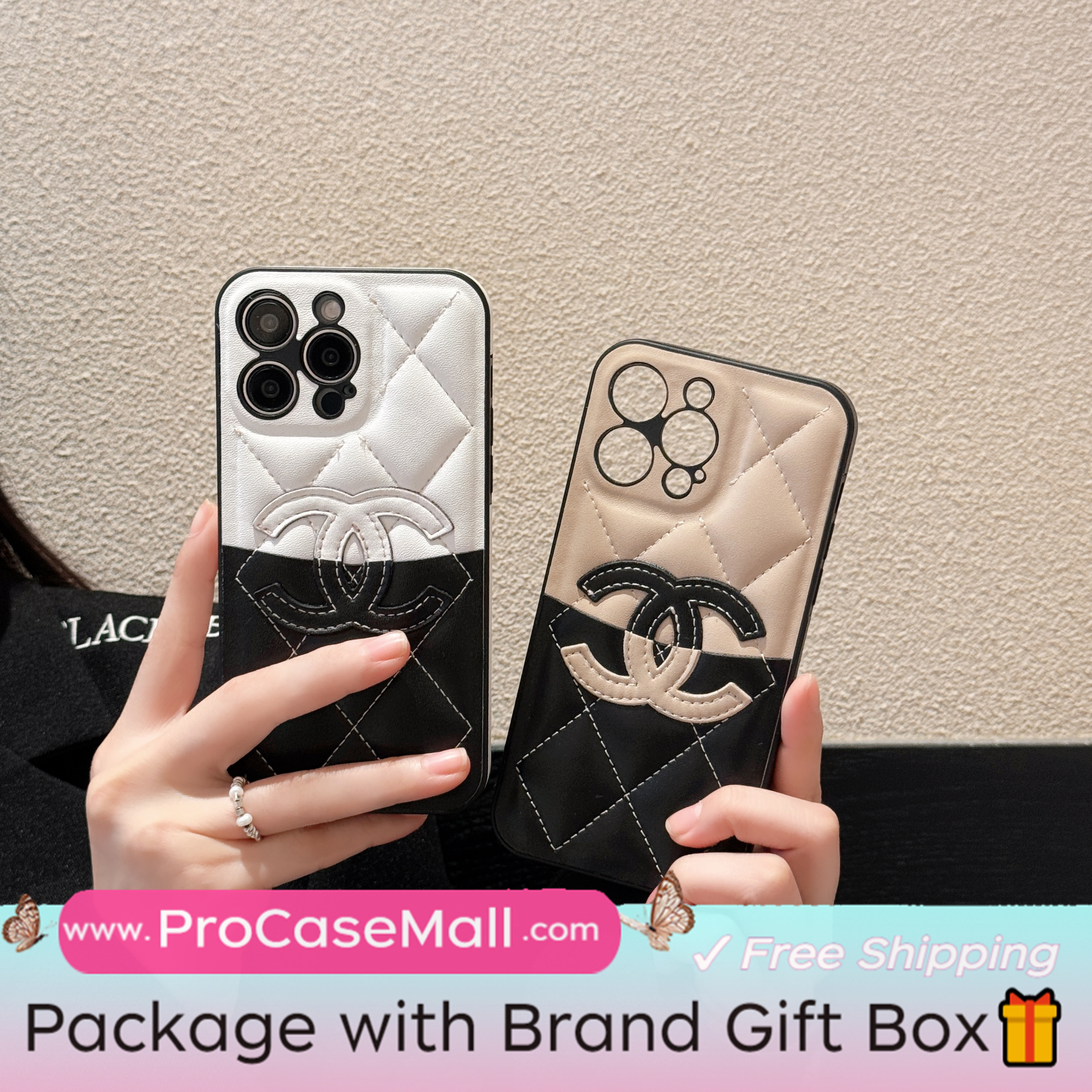 Premium Chanel Leather Apple iPhone Fashion Case