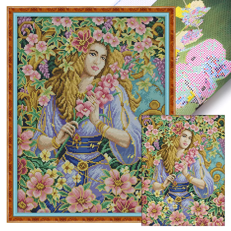 Joy Sunday-Flower Fairy Ii (34*44cm) 14CT Stamped Cross Stitch gbfke
