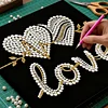 LOVE DIY Pearl Art Diamond Painting Kit for Adults Home Decor 25x25cm With Frame