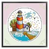 Spring By The Sea - 14CT Stamped Cross Stitch 16*16cm/6.3*6.3in