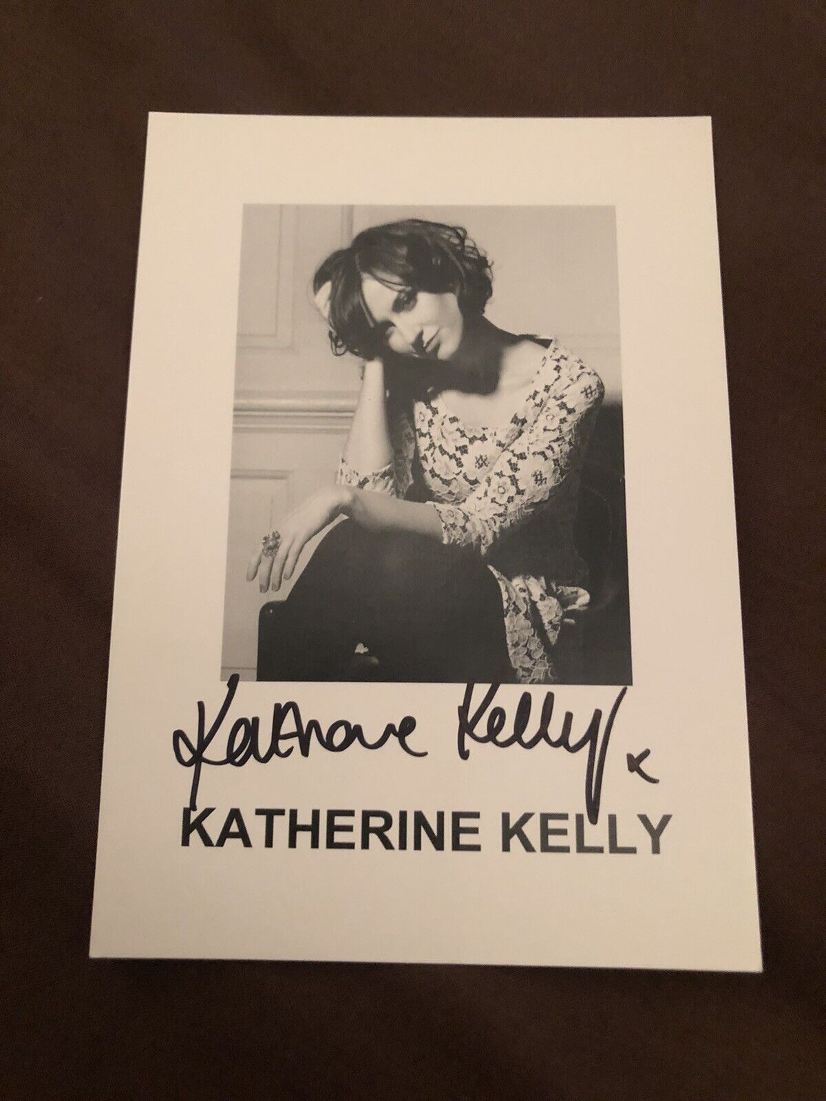 KATHERINE KELLY (CORONATION STREET) SIGNED Photo Poster painting