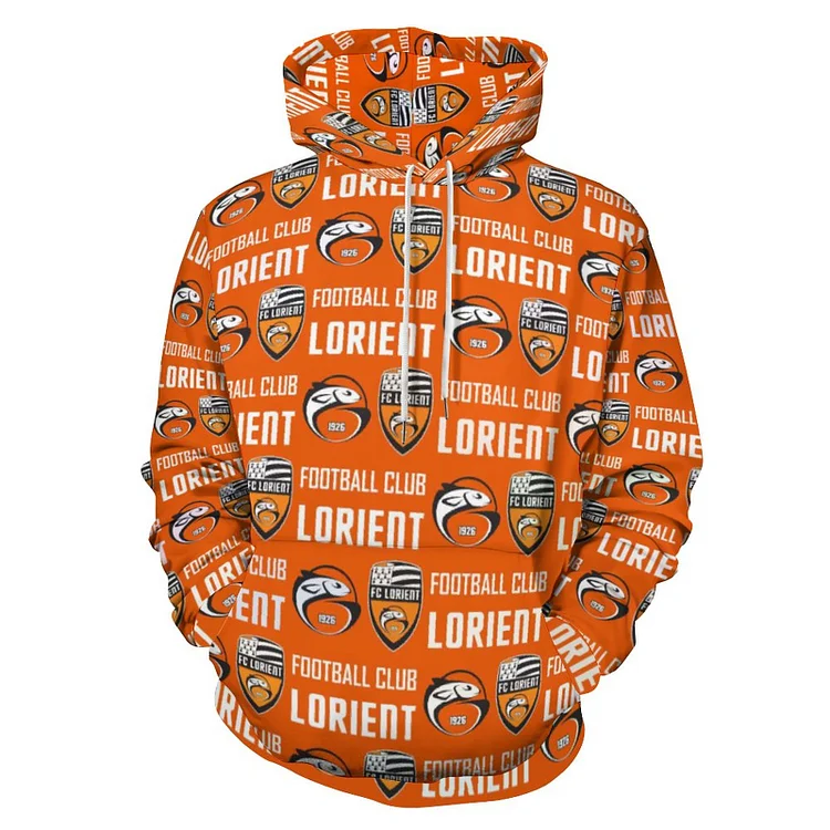 FC Lorient Unisexe Pullover Sweat-Shirt À Capuche Oversize Streetwear Hip Hop