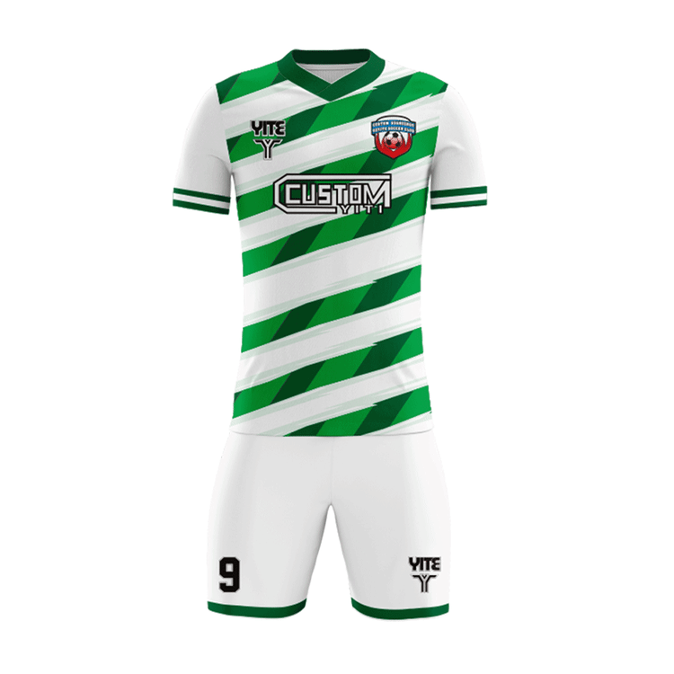 YITE | YTZQ004-White  And Green Soccer Uniforms
