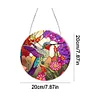Diamond Painting Acrylic Bird Pendant Colorful Home Windows Decor