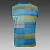 2025/2026 Real Madrid Pre-Match Training Blue-Green Vest+Shorts Football1:1 Thai Quality