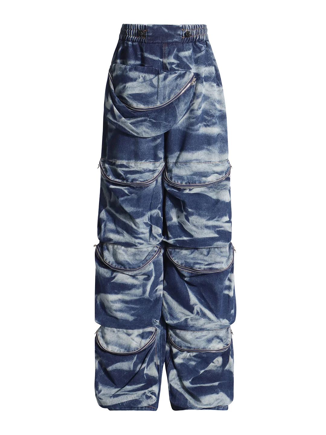 Toloer Toloer Style Jeans Two-Piece Female Spring / Summer 2024 New Personality Condole Top Multi-Pocket Cargo Pants-Outfit Ideas