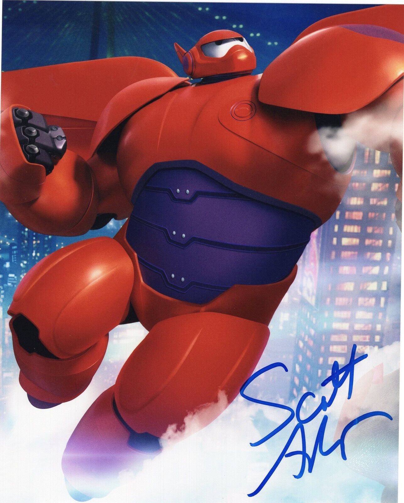 Scott Adsit signed Big Hero Six 6 Baymax 8x10 Photo Poster painting w/COA #4