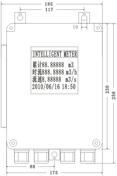 Thread Ultrasonic Flow Meter Indicator For Liquid Level Measurement 2