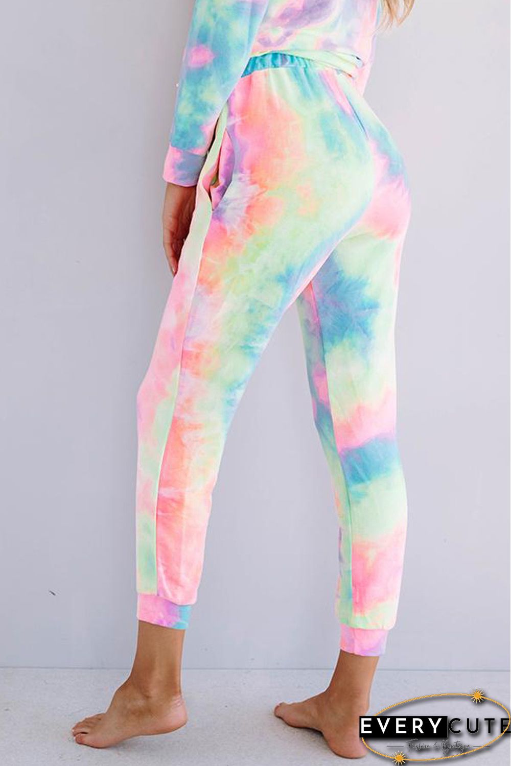 Pink Snuggle Down Tie Dye Lounge Set