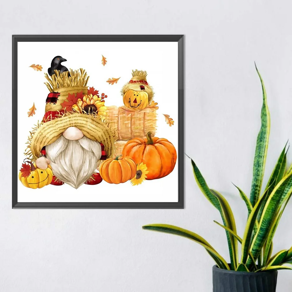 Diamond Painting - Full Round Drill - Pumpkin Goblin(Canvas|30*30cm)