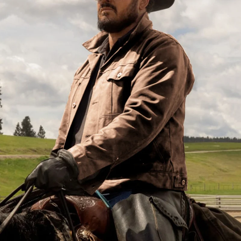 Western Lapel Vintage Single Breasted Solid Jacket