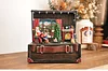 Country Painted Treasure Box Christmas Scene Music Box Christmas Tree