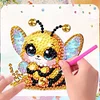 6Pcs Diamond Painting Flower Bee Fridge Magnet for DIY Art Crafts