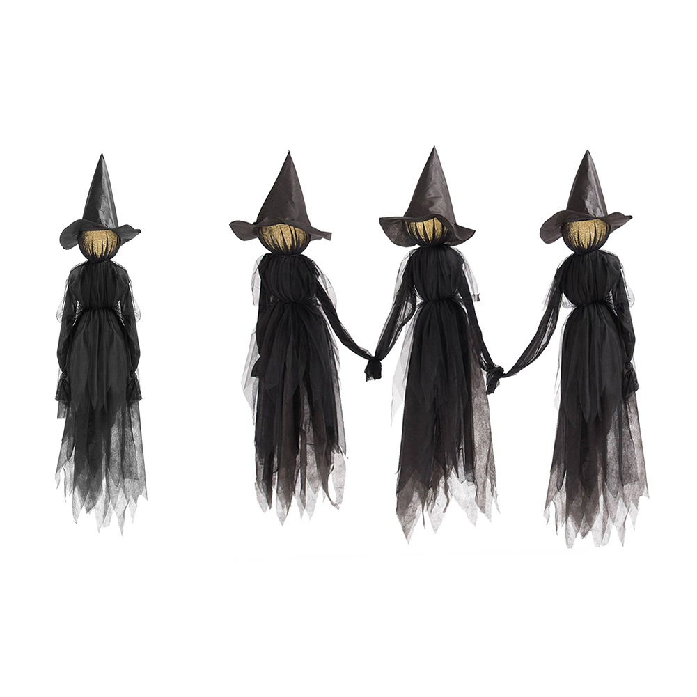 

Halloween Glowing Single Ghost Three Hand-In-Hand Witches Decoration Lamp, One, 501 Original